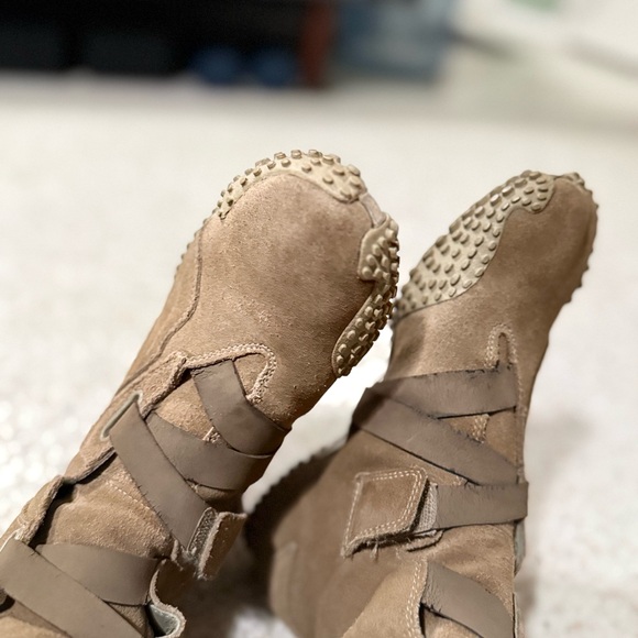 Rare Vintage Puma Alto Mostro Brown Suede Moto Boots 7.5 / 38 - Picture 6 of 12